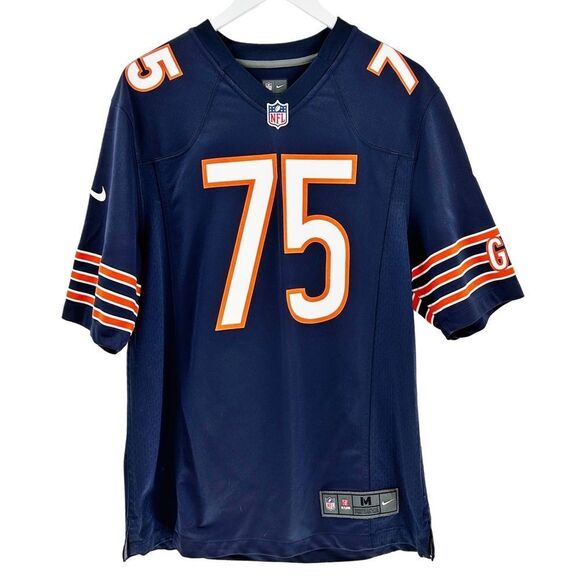 Kyle Long Chicago Bears Nike NFL On Field #75 Navy Blue Game Jersey Size Medium - Picture 2 of 14